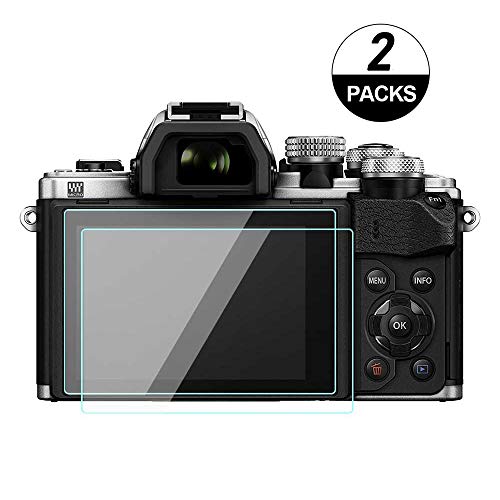 Product Cover WH1916 EM10iii Screen Protector Glass Compatible for Olympus OM-D E-M10 Mark III II, E-M5 Mark II, E-PL9 E-PL8 E-PL7, Touch Screen Tempered Glass Protective Cover Accessories (2-Packs)