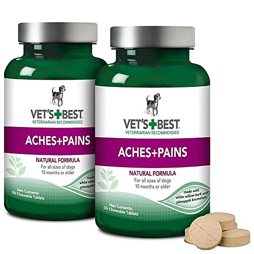 Product Cover Vet's Best Aspirin Free Aches + Pains Dog Supplement | Vet Formulated for Dog Pain Support and Joint Relief (100 ct (2 Pack))