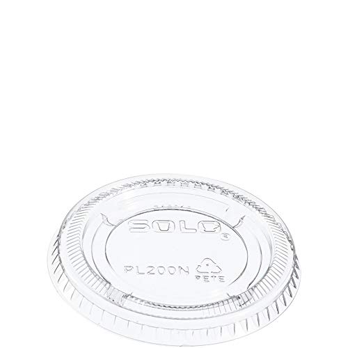 Product Cover Solo PL200N Clear Portion Container Lid - Fits 1.5-2.5 oz (Case of 2500)