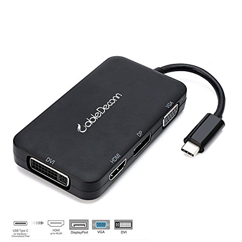 Product Cover USB-C Multiport Adapter,CableDeconn USB-C Type C 3.1 To HDMI DP DVI VGA 4K Cable Adapter Converter For New Macbook