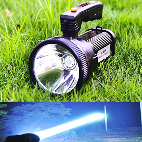 Product Cover Odear Super Bright Torch Searchlight Handheld Portable LED Spotlight USB Rechargeable Flashlight for Mining,Camping, Hiking, Fishing