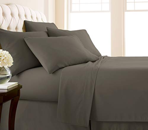 Product Cover Southshore Fine Linens Vilano Springs - Extra Deep Pocket Sheet Sets, Dark Taupe, King (6-Piece)