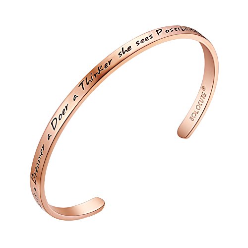Product Cover SOLOCUTE Cuff Bangle Bracelet Engraved