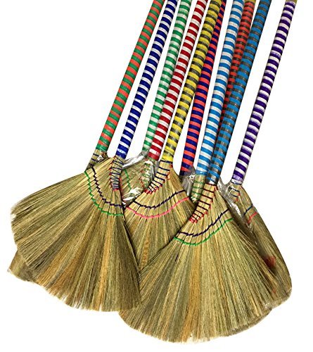 Product Cover 掃把 Anti-static Choi Bong Co Vietnam Hand Made Straw Soft Broom Colored Handle 12