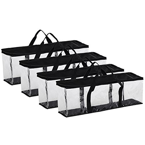 Product Cover Fasmov Set of 4 DVD Storage Bags Hold up to 160 DVDs (40 Each Bag)