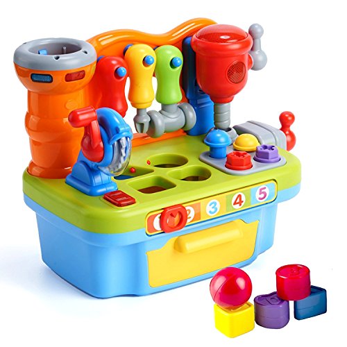Product Cover Woby Multifunctional Musical Learning Tool Workbench Toy Set for Kids with Shape Sorter Tools
