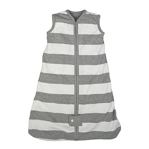 Product Cover Burt's Bees Baby - Beekeeper Wearable Blanket, 100% Organic Cotton, Rugby Stripe Heather Grey (Large)