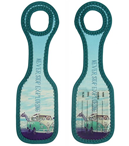 Product Cover Neoprene Designer Luggage Tags by ART OF TRAVEL - Never Stop Exploring