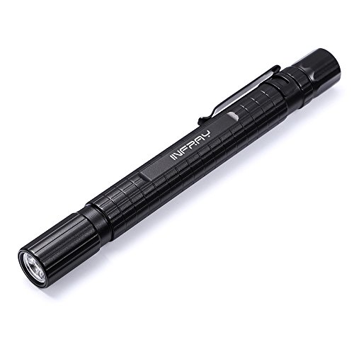 Product Cover INFRAY LED Pen Light Flashlight, Zoomable, Small EDC 220 Lumens Penlight for Inspection, Repair, Camping. IPX5 Water-Resistant, 3 Modes (High, Low, Strobe)