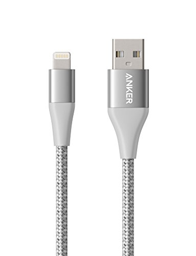 Product Cover Anker Powerline+ II Lightning Cable (3ft), MFi Certified for Flawless Compatibility with iPhone Xs/XS Max/XR/X / 8/8 Plus / 7/7 Plus / 6/6 Plus / 5 / 5S and More(Silver)
