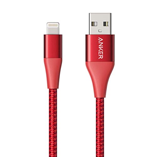 Product Cover Anker Powerline+ II Lightning Cable (3ft), MFi Certified for Flawless Compatibility with iPhone Xs/XS Max/XR/X / 8/8 Plus / 7/7 Plus / 6/6 Plus / 5 / 5S and More(Red)