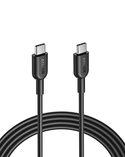 Product Cover Anker Powerline II USB C to USB C 2.0 Cable (6ft) USB-IF Certified, Power Delivery PD Charging for Apple MacBook, Huawei Matebook, iPad Pro 2018, Chromebook, Switch, and More Type-C Devices/Laptops