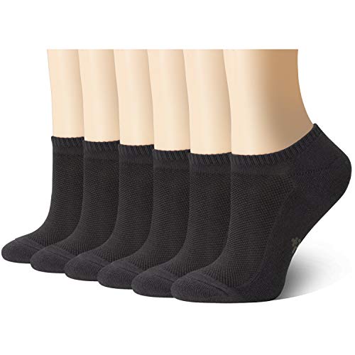 Product Cover MD Ultra Soft Athletic Bamboo Socks for Women and Men with Hidden Seam Toe No Show Casual Socks 6 Pack