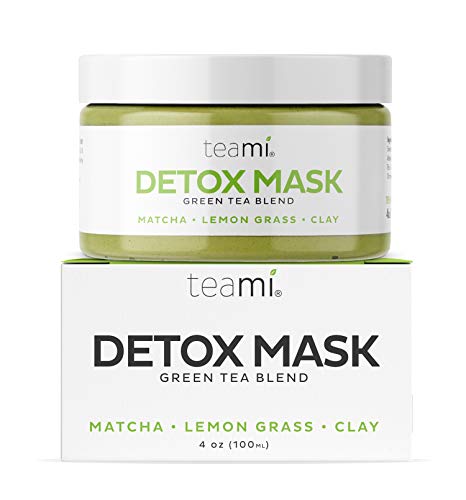 Product Cover Teami Green Tea Matcha Detox Face Mask - Deep Pore Cleansing & Hydrating Blackhead Remover Mud Mask with Bentonite Clay, Facial Masks Best for Acne, Blackheads, Wrinkles, Pore Minimizer, Anti Aging