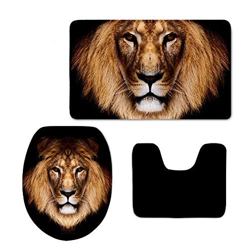 Product Cover Showudesigns Black Animal Lion Toilet Seat Cover Overcoat Closestool Lid Cover