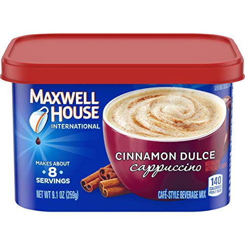 Product Cover Maxwell House International Cafe Cinnamon Dulce Instant Coffee Blend (9 oz Jars, Pack of 4)