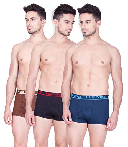 Product Cover Lux Cozi Men's Cotton Boxers (Pack of 3)(Colors & Print May Vary)