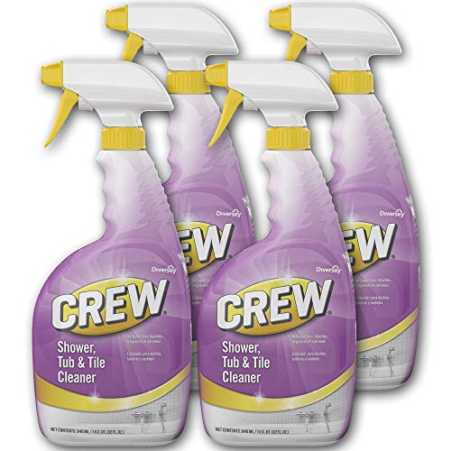 Product Cover Diversey Crew Shower, Tub and Tile Cleaner 32 oz./946 mL Capped Spray Bottles (Pack of 4)
