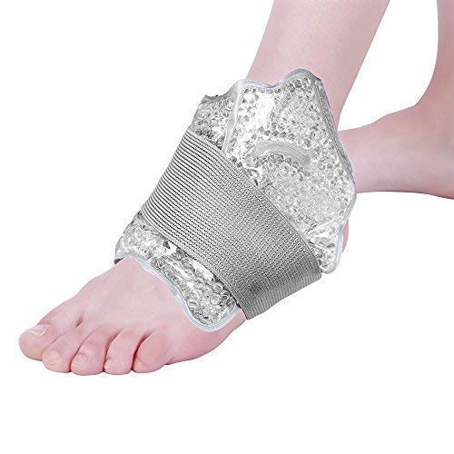 Product Cover NEWGO®Foot & Ankle Ice Pack Wrap Reusable Ankle Brace with Gel Bead, Soft Ice Pack for Injuries, Pain Relief, Swollen Foot (10