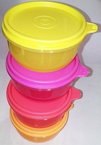 Product Cover Tupperware Tropical Twins Round 4 Containers Lunch Box (250 ml)
