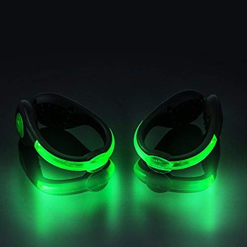 Product Cover SLDHR LED Shoes Clip Lights USB charging for Night Running Gear, Color Changing RGB Strobe and Steady Color Flash Mode, Safety Clip Lights for Running, Jogging, Walking, Biking(One Pair)