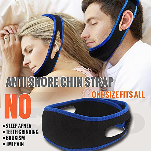 Product Cover Generic Anti Snore Chin Strap Anti Apnea Solution Help Sleeping Aid Sleep Chin Belt Strap Support Stop Snoring Chin Strap For Women Men
