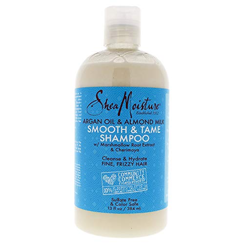 Product Cover Shea Moisture Argan Oil & Almond Milk Smooth & Tame Shampoo for Unisex, 13 Ounce