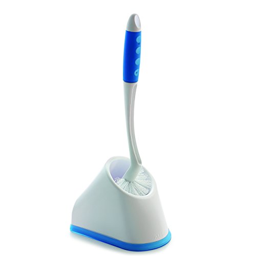 Product Cover Cello Kleeno Angular Toilet Brush with Storage (Blue and White)