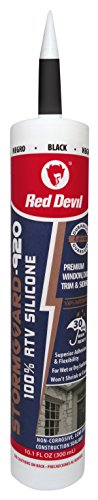 Product Cover Red Devil 078060 StormGuard 920 100% RTV Silicone, 10.1 Oz., Black