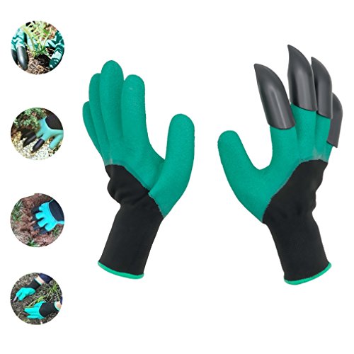 Product Cover Garden Gloves, Lucius Garden Gloves The Claw Garden with Quick Dig and Quick Plant No Plants Hurt Claws with 2 Pair of Gloves