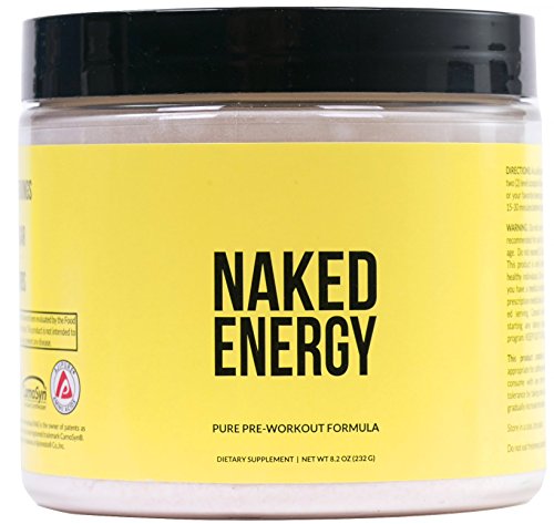 Product Cover Naked Energy - All Natural Pre Workout Powder for Men and Women, Vegan Friendly, Unflavored, No Added Sweeteners, Colors or Flavors - 50 Servings
