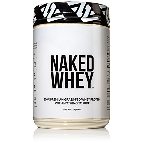 Product Cover NAKED WHEY 1LB 100% Grass Fed Unflavored Whey Protein Powder - US Farms, Only 1 Ingredient, Undenatured - No GMO, Soy or Gluten - No Preservatives - Promote Muscle Growth and Recovery - 15 Servings