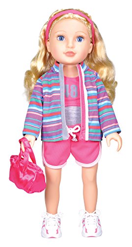 Product Cover Kindred Hearts Dolls Brinley Hair Blue Eyes PVC Girl Doll, Blonde, 18