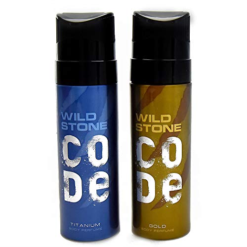 Product Cover Wild Stone Mens Perfumed Body Spray Titanium And Gold Combo Pack 2 (4 Ounce)