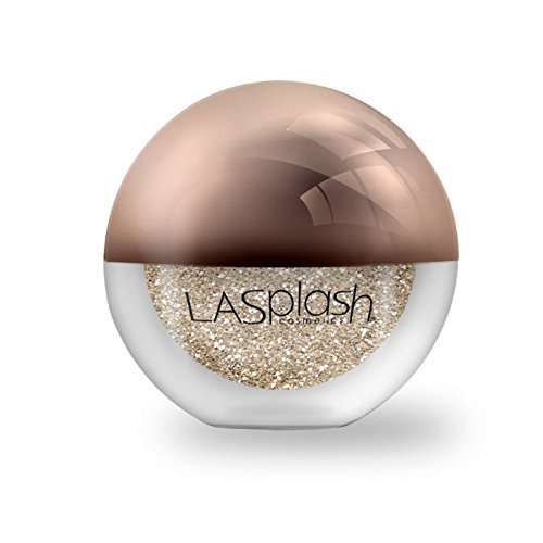 Product Cover LA Splash Cosmetics Metallic Champagne Loose Glitter Eyeshadow Powder for Lips/Hair/Nail/Body - Crystallized Glitter (Gold Rush)