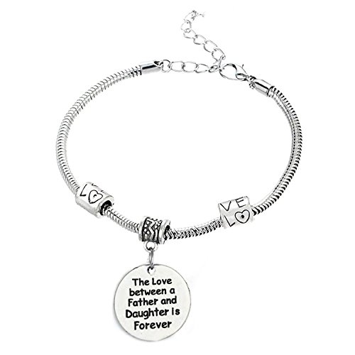 Product Cover The Love Between a Father and Daughter is Forever Bracelet - Family Jewelry Gift - 10