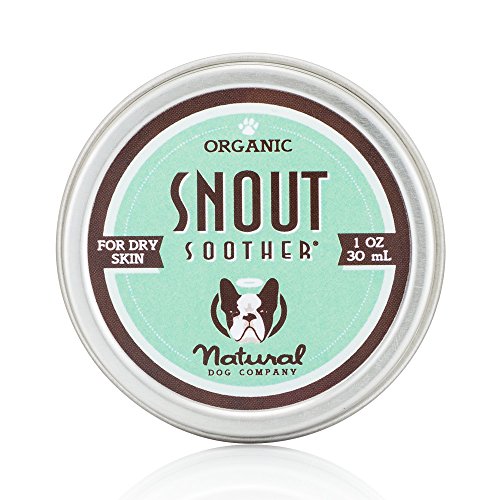 Product Cover Natural Dog Company - Snout Soother | All-Natural Remedy for Chapped, Crusty, and Dry Dog Noses | Veterinarian Recommended - 1 Oz Tin
