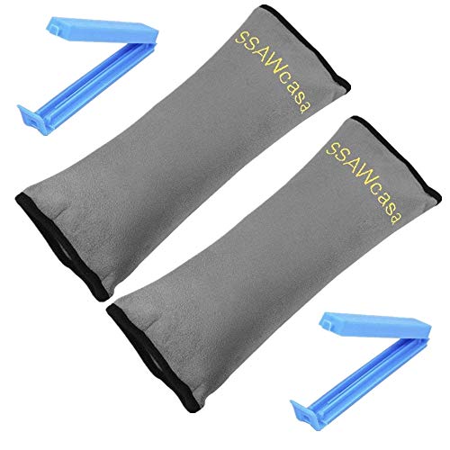 Product Cover Seatbelt Pillow for Kids in Car,2 Pack Travel Pillows with Clips for Toddler,Softly Seat Belt Pillow for Carseat,Washable Seat Strap Cushion Pad Cover for Head Neck Support,Best Gift for Children
