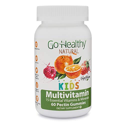 Product Cover Go Healthy Natural Multivitamin Gummies for Kids, Vegetarian, OU Kosher, Halal (60 ct) 30 Serving