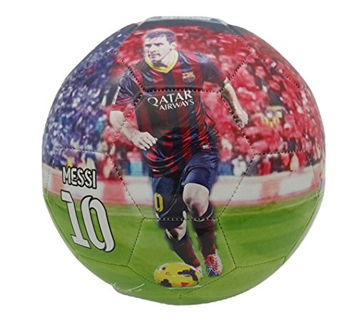 Product Cover iSport Gifts Lionel Messi #10 Barcelona Kids Soccer Ball ✓ Size 5 for Kids & Adult ✓ Premium Gift Youth Soccer Ball ✓ Unique Design ✓ Durable Soft Construction (Size 5, Messi #10)