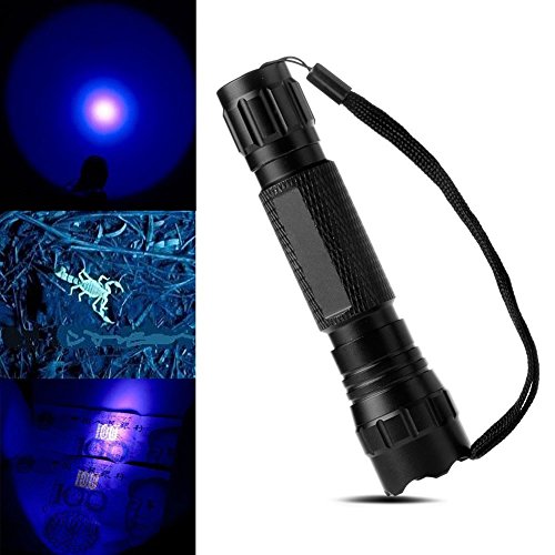 Product Cover BESTSUN UV Flashlight 365nm Ultraviolet LED Blacklight Lamp Torch for Counterfeit Detection, Photography, and Bodily Fluid Identification, Scorpions, Minerals, Diamonds (Battery and charger Included)
