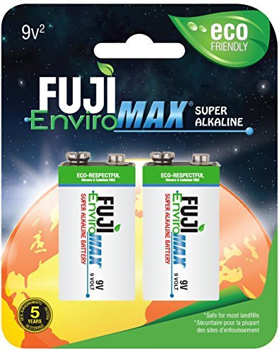 Product Cover Fuji EnviroMAX Super Alkaline 9 Volt Eco Friendly Batteries (Pack of 2)