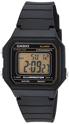 Product Cover Casio Men's 'Classic' Quartz Resin Casual Watch, Color:Black (Model: W-217H-9AVCF)