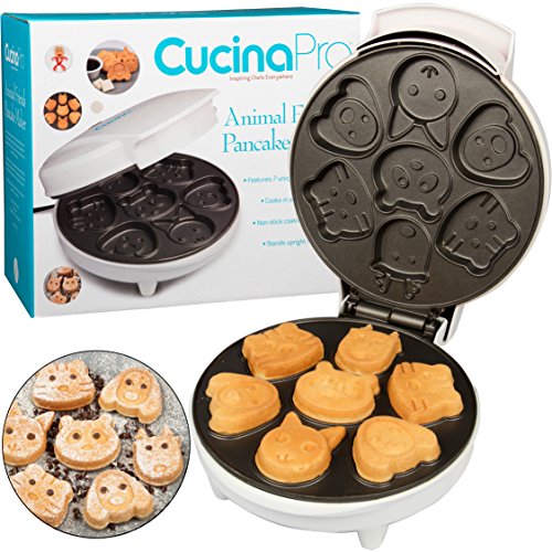 Product Cover CucinaPro Animal Mini Waffle Maker- Makes 7 Fun, Different Shaped Pancakes - Electric Non-Stick Waffler