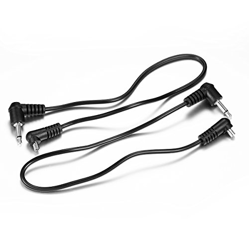 Product Cover (2 PCS) 3.5mm to Male Flash PC Sync Cable,12-Inch/30CM 3.5mm Plug to Male Flash Sync Cord for Camera Photography Connector