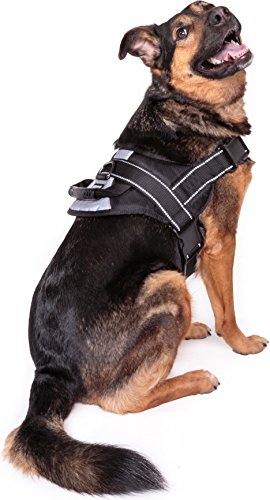 Product Cover No Pull Dog Harness Large Breed - Training Harnesses for Large Dogs, Black Dog Vest with Handle & 3M Reflective Material for Extra Control and Safety XL Size