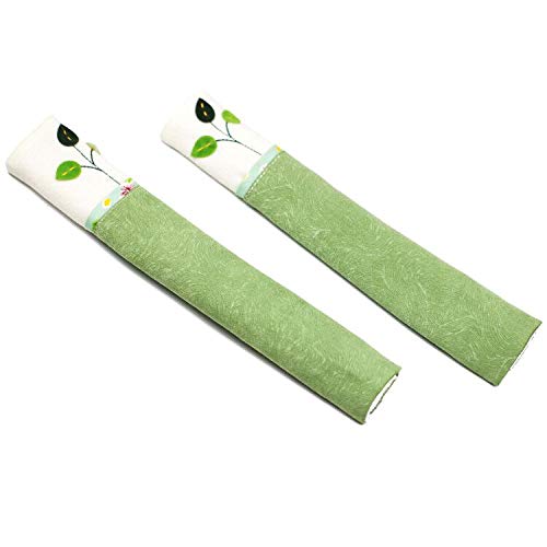 Product Cover DGZENTEX Fridge Handle Cover-Catches Drips,Door Cloth Protector,(1 Pair) (Green)