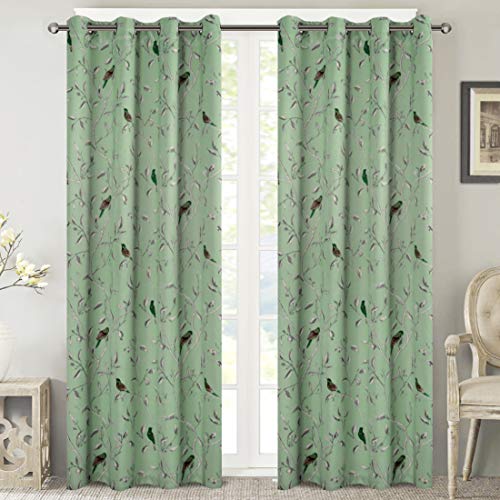 Product Cover H.VERSAILTEX Blackout Grommet Curtains for Living Room Noise Reducing Thermal Insulated Window Curtain Drapes for Bedroom (2 Panels, 52