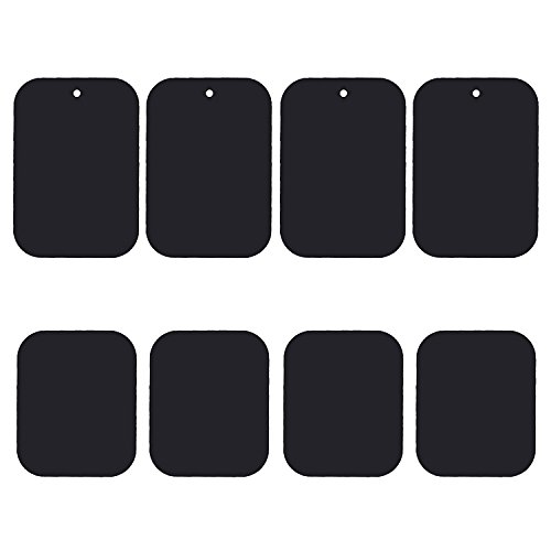 Product Cover Uuustar Metal Plates for Magnetic Mount, 8PACK Metal Plates with Full Adhesive for Magnetic Car Mount Phone Holder