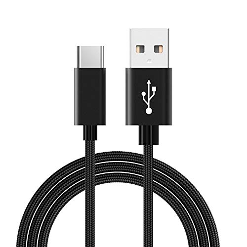 Product Cover USB Type C Cable Fast Charging, QCEs USB A to USB C Cable Nylon Braided Cord 3.3Ft 1Pack Fast Charger Compatible with Samsung Galaxy S10 S10e S10+ S9 S8 Plus Note 9 8 Google Pixel 2 3 XL LG V40 V30